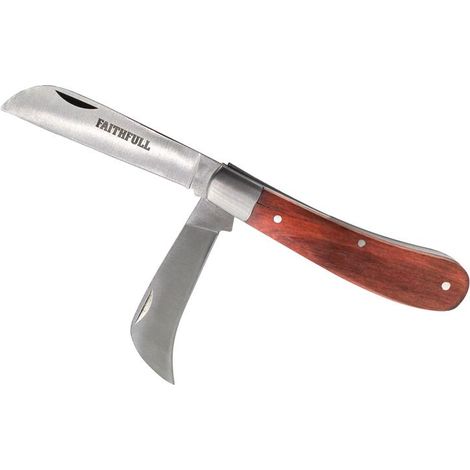 Faithfull Countryman Budding & Pruning Knife with Sharp Blade for Grafting and Pruning Tasks (1/3)