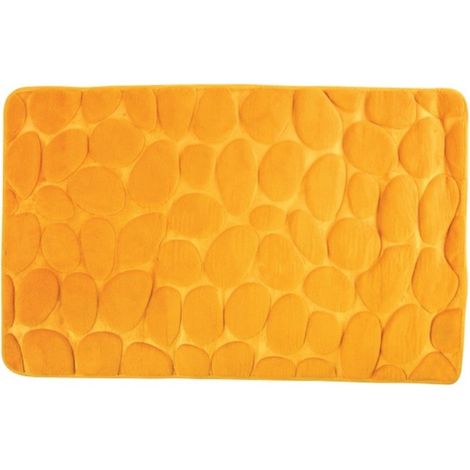 Tapis de bain Microfibre PEBBLE 50x80cm Safran MSV