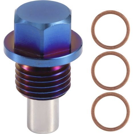 Magnetischer Ölwannen-Ablassschrauben-Adapter aus Aluminiumlegierung M14x1,5 (1/5)
