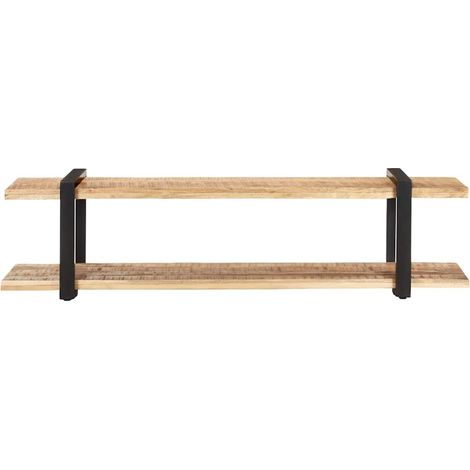 Maison Exclusive - TV-Schrank 160x40x40 cm Raues Mango-Massivholz (1/5)