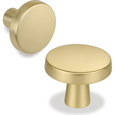 10 Pièces Bouton de Meuble Doré Boutons de Porte pour Placards Bouton Porte Cuisine Boutons de Placard Bouton Porte Poignée Cuisine Poignet Meuble (1/5)
