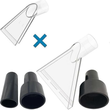 NALOOKAMIC Accessoire d'extraction transparent pour aspirateur de tapis avec adaptateurs de 2-1/2 po, 1-7/8 po et 1-1/4 po buse de nettoyage pour tapis et canapés (1/4)