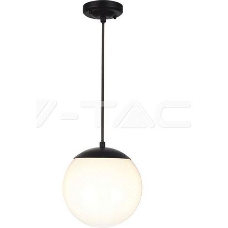 Lámpara de techo LED V-TAC, portalámparas E27 (60 W), negro mate, 200 x 800 mm, IP44