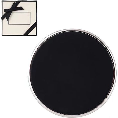 Diffuseur de parfum solide pour voiture, rond, à placer sur la sortie d'aération, avec coffret cadeau et arômes de citron vert et d'agrumes. (1/5)