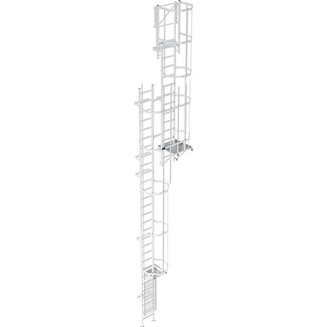 Echelle à crinoline avec porte de condamnation - Hauteur à franchir de 10.40 a 10.70m - CS107-CSPC