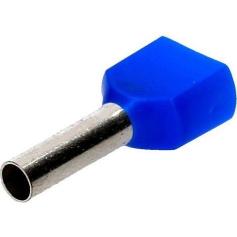 Klemme isoliert DOUBLE isolierte Klemme Drähte 2,5mm Länge 10mm Blau