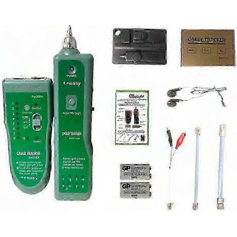 Untergrundkabelsuchgerät mit geräuschdämpfenden Kopfhörern, Ortungsgerät für vergrabene Drähte, Sonde für elektrische Netze, Ortungsgerät für Baustellen, Set mit isolierenden Ohrhörern, hohe Empfindli (1/5)