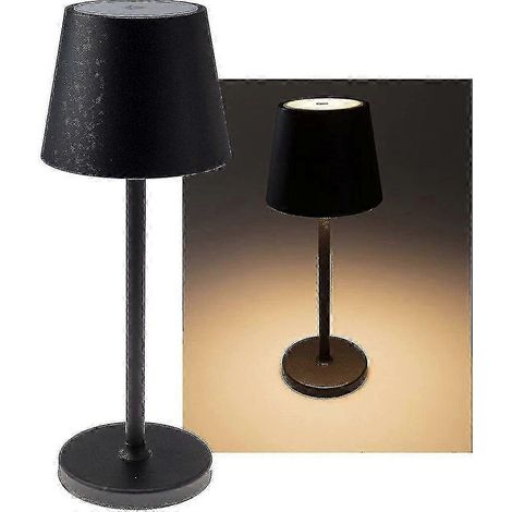 Lampe de table rechargeable, lampe de bureau LED sans fil, à intensité variable tactile (1/5)