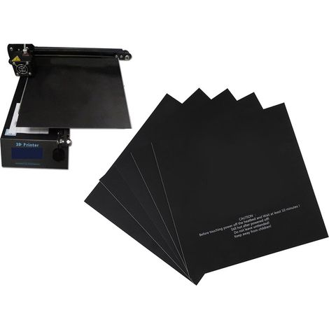 5 feuilles d'autocollants imprimés de 220 x 220 mm pour plateaux chauffants en aluminium (1/5)