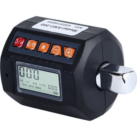 Clé dynamométrique numérique avec écran LCD, alarme sonore et visuelle, adaptateur précis et portable pour réparation maison et auto, 200 N.m (1/5)