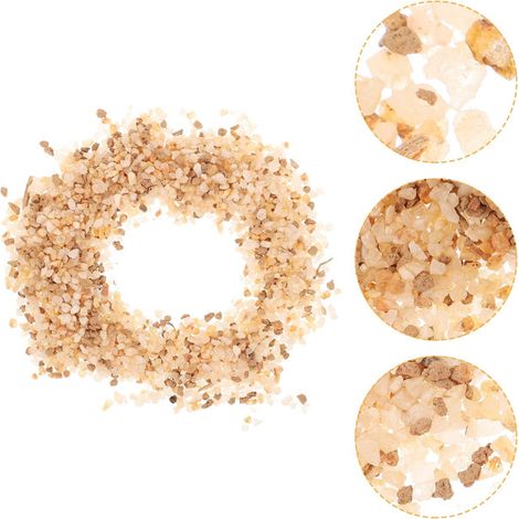 Gravier Décoratif pour Succulentes et Cactus - Sable de Quartz et Pierres Naturelles pour Jardinage, Poterie, Terrarium et Bonsaï - Mélange Drainage Substrat Plantes Vertes (300g)