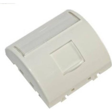 Excel 100-281 Gebogene Frontplatte 45 x 45 mm, 1 Anschluss – Weiß