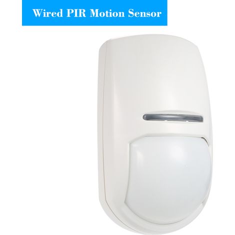 Détecteur de mouvement PIR filaire Double capteur infrarouge passif Anti-fausse alarme Grand angle 15m Idéal pour alarme (1/5)