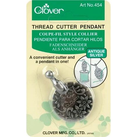 Clover Ciondolo a Forma di tagliafilo in Argento Anticato, (1/2)