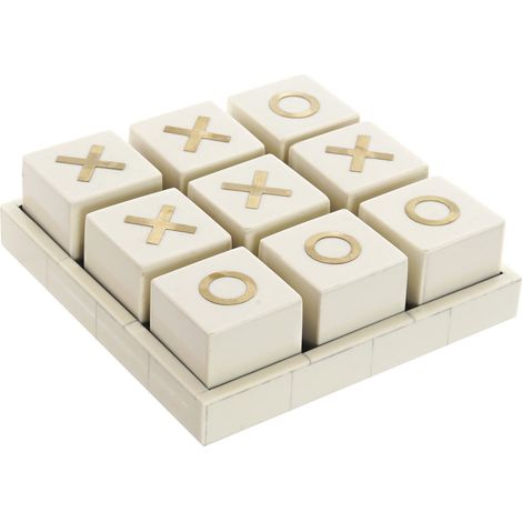 Juego De Mesa Hueso Mango 21X21X6 Tres En Raya (1/3)