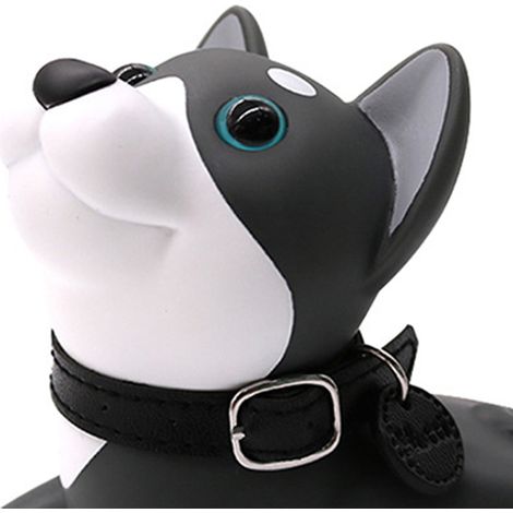 Cale-porte décorative en forme d'animal mignon, sans perçage, pour la maison ou le bureau, gris chien (1/5)