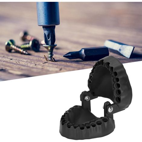 Portable Support pour Fraises Dentaires 28 Pièces avec Aimant et Organisateur Noir (1/5)
