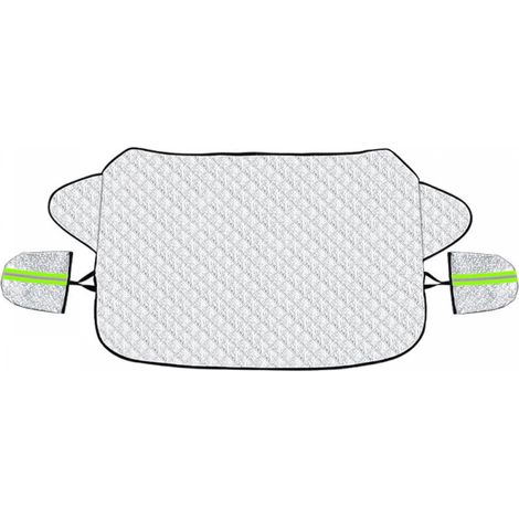 (147x100cm) Couverture Pare Brise Voiture Protection Pare Brise Hiver Protege Pare Brise Magnétique Universelle Couverture Repliable pour Bache Voiture Anti Givre Neige UV Poussière Pluie (1/5)