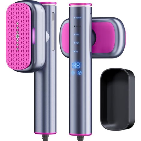 Défroisseur vapeur de voyage intelligent 1200 W avec capteur de température IA  Défroisseur portable, affichage LED et chauffe rapide (1/5)