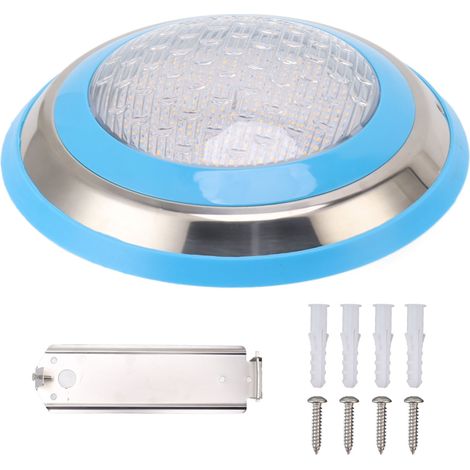 Projecteur LED sous-marin piscine 35W Acier Inox 316 IP68 12V Blanc Chaud Ø300mm Fixation Murale Robuste Étanche (1/5)