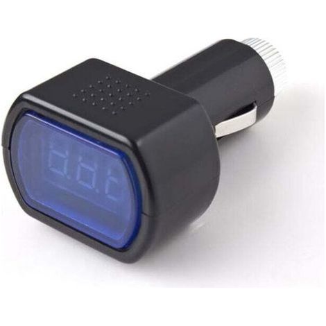 12V LED Digitalanzeige Auto Zigarettenanzünder-Voltmeter Spannungsprüfer Batterie Elektrischer Leistungsprüfer Anzeige Van LKW Motorrad (1 Stück) (1/5)
