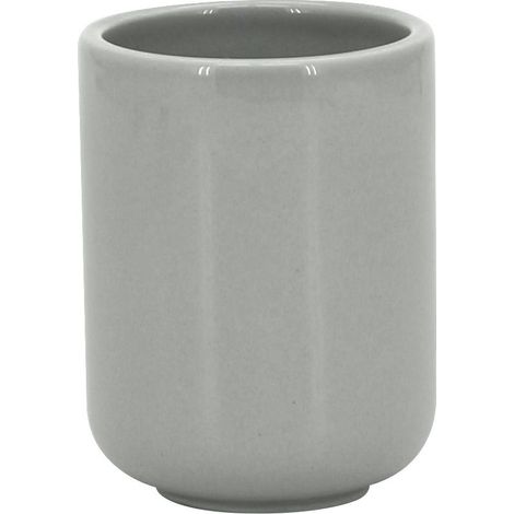 TrendLine Zahnputzbecher Alirio Grau Zahnbürstenhalter Badbecher Becher