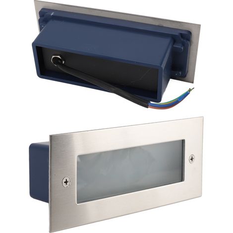 Éclairage d'escalier LED encastré en alliage d'aluminium étanche pour intérieur et extérieur, 85 à 265 V (1/5)