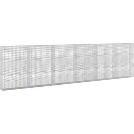 Gabione mit 5 mm Draht und 5x2,5 cm Maschen 600x30x150 cm vidaXL (1/5)
