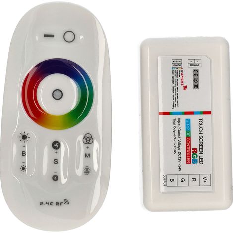 Jandei - Sistema de control RGB táctil inalámbrico 216W 12V/24V Accesorios LED RGB