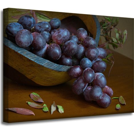Leinwanddruck „Küche Traube“, 40 x 30 cm
