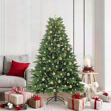 vidaXL Árbol de Navidad artificial con 300 LED Verde 180 cm PE y PVC (1/5)