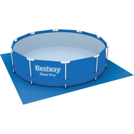 Bestway Tapis de sol pour piscine hors sol et spa gonflable de 335 cm (1/5)