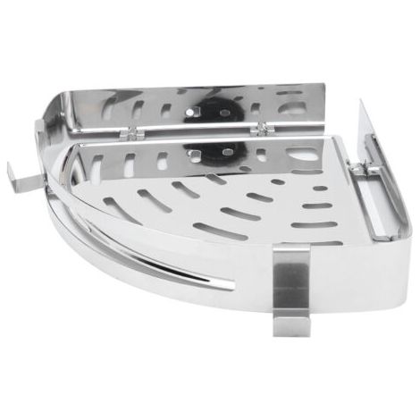 SABIR Étagère d'angle en acier inoxydable 304, organisateur de douche, douche murale, accessoires de salle de bains pour dortoir, toilettes, cuisine (1/4)