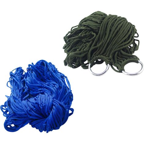 Hamac en Filet Suspendu D extérieur en Nylon Lot de 2 Léger (1/4)