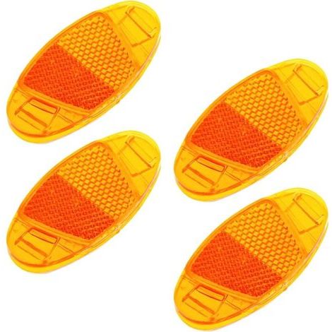 pair 4/6 Pieces Bicycle Reflectors Front and Rear Bicycle Reflectors, Bicycle Reflectors, Bicycle Wheel Reflectors, Highly Reflective for Night Driving Bicycle Wheel