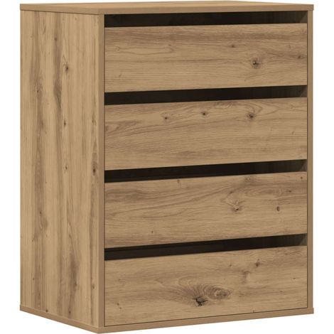 Maison Exclusive - Cajonera de esquina madera ingeniería roble ar
