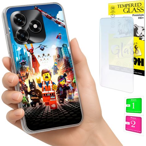 Custodia per Honor X5C Plus / X5C 4G con cover fotografica e vetro temperato 9H. (1/5)