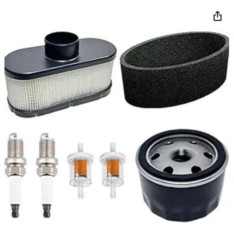 Suitable for John Deere X380 X384 X390 X394 X570 X580 X584 spark plugs and air filters (1/3)