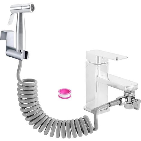 Hygienic Bidet Toilet Shower Kit - Toilet Shower Kit with Tap Diverter Valve - Hand Shower Head for Intimate Hygiene (1/5)
