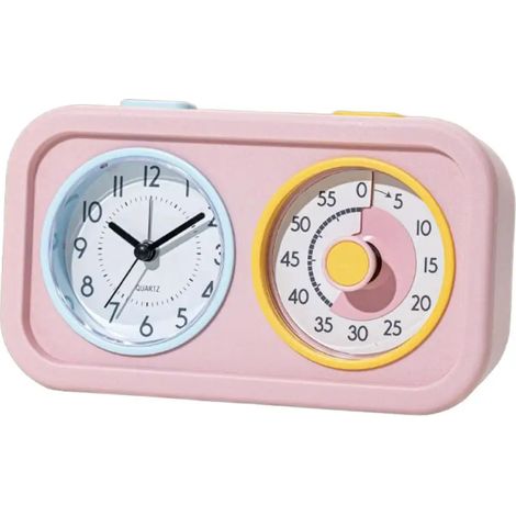 Temporizador silencioso para niños, doble pantalla, gestor de tiempo visual, alarma de estudio, tareas, cuenta atrás, herramienta de aprendizaje, venta al por mayor (1/5)