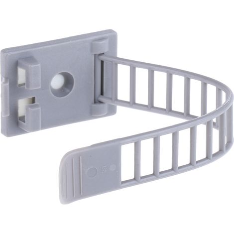 Clip serre-câbles auto-adhésif, Ø max 22mm en Nylon ( Prix pour Sachet de 100 )