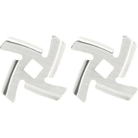 2 pièces lame de hachoir à viande 304 plaque de broyage en acier inoxydable accessoire de broyeur de nourriture pour broyeur de type 5 / B, outil de cuisson de cuisine (B Type Meat Grinder) (1/4)
