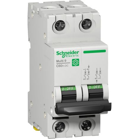 Multi9 C60H-DC - disjoncteur - 2P - 16A C 500V-DC (M9U21216)