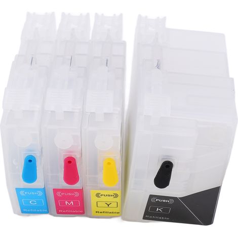 Lot de 4 cartouches d'encre compatibles LC3017 BK LC3017C LC3017M LC3017Y imprimantes recharges PP noir bleu rouge jaune (1/5)
