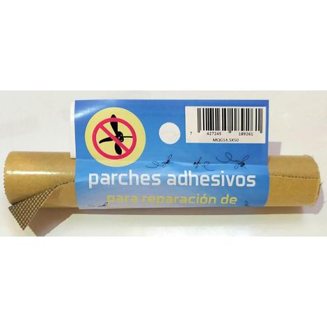 parche mosquitera f vidrio gris rollo 14.5x50cm ref mqg14.5x50