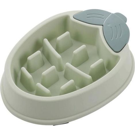 Gamelle anti-glouton pour chien - PP - 4 couleurs - Vert maïs - 243 x 182 x 46 mm - Fraise 243 x 206 x 45 mm (1/5)