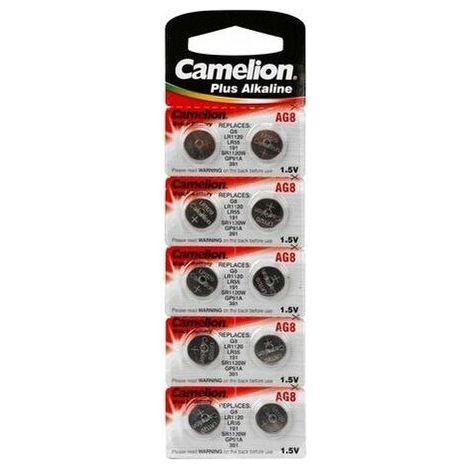 Pile Pour Montre - 1 5v - 42mah - LR1120 AG8 - Compatible Montres Et Petits Appareils Electroniques - 10 Unites