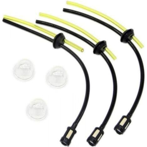 Kit de filtre à carburant universel pour débroussailleuse, tondeuse et taille-haie4 pièces en caoutchouc résistant (1/4)