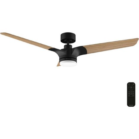 Cecotec Ventilador de Techo con Luz Aero 318 Poplar. 25W, Motor DC, Diámetro 52” (132cm), 3 Aspas, 3 Tonos LED (1/4)