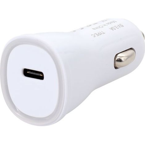 Cargador USB C F - En Encendedor de Cigarrillos - 15W - Blanco - Erard